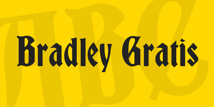 Bradley 免费字体