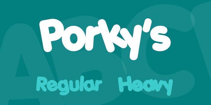 Porkys-Schriftart