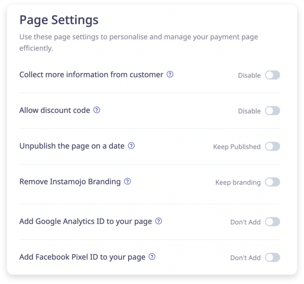 Instamojo 智能页面