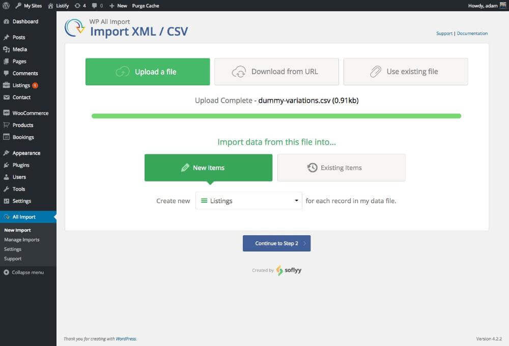 WP-모든 가져오기