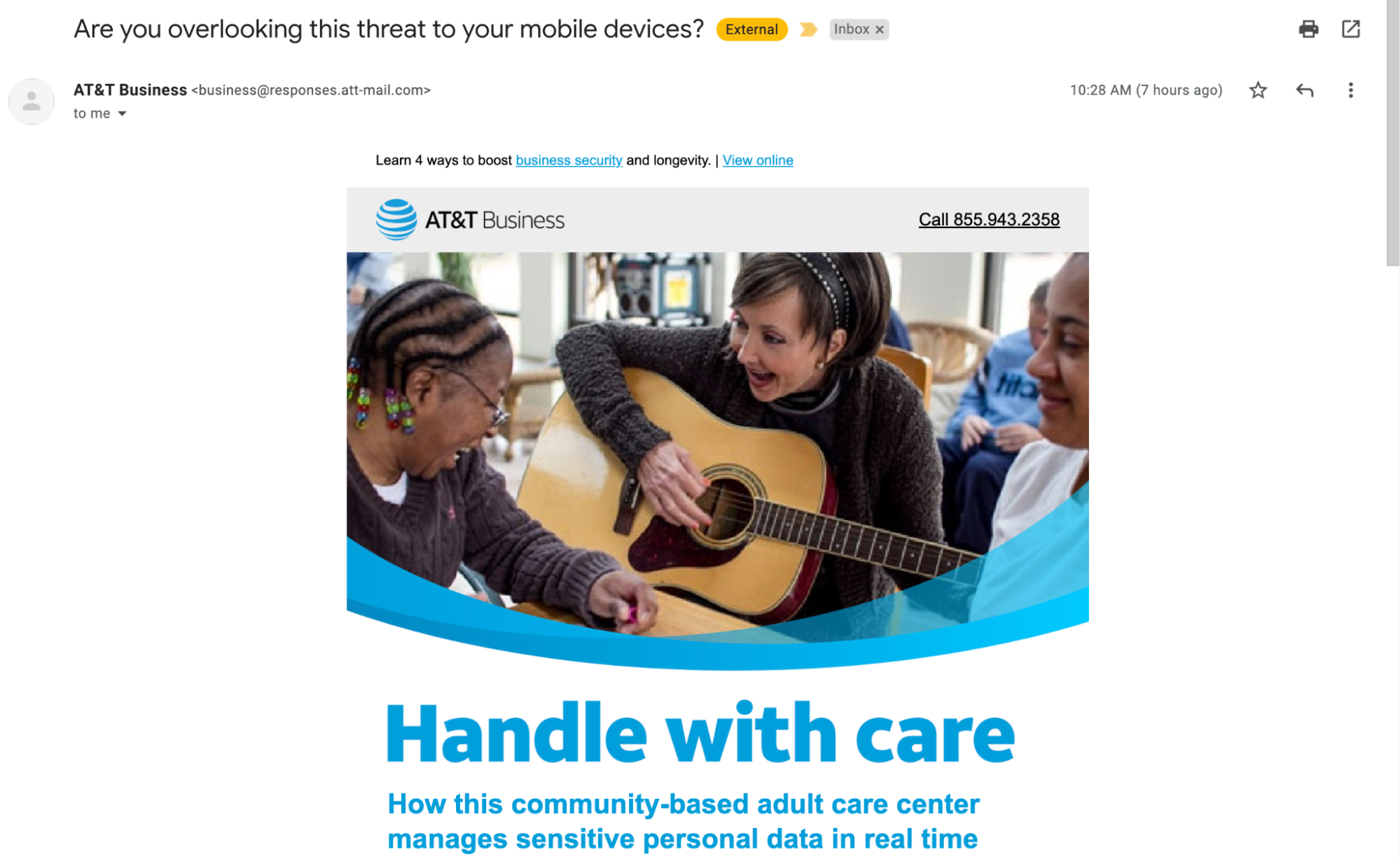 at&t 横幅示例