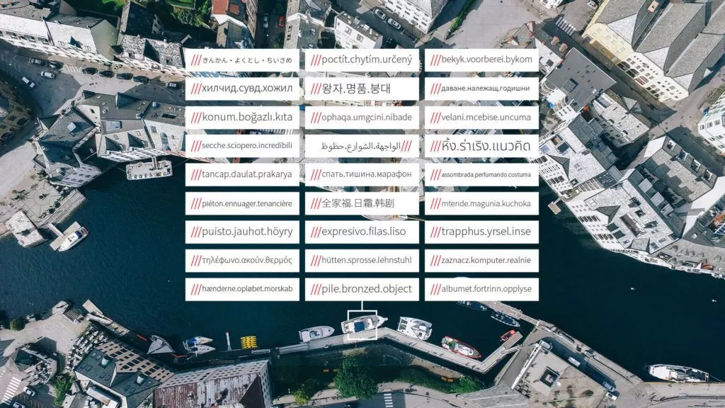 50 mehrere Sprachen what3words