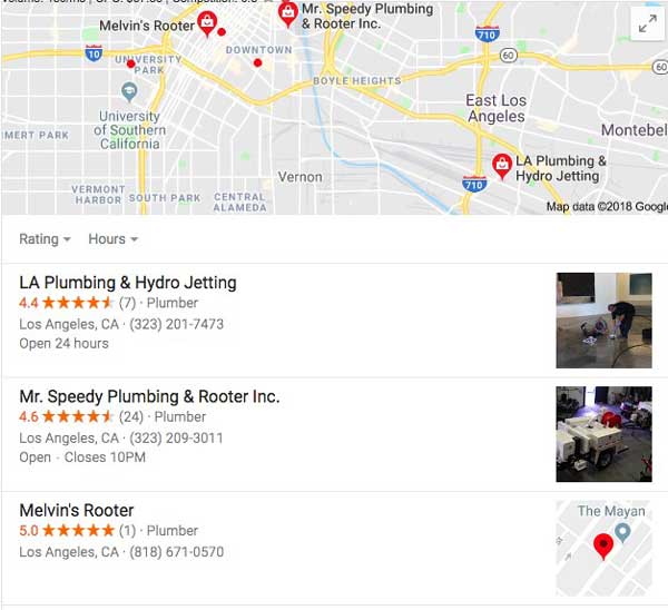 Google 3-Pack Lokale Suchoptimierung