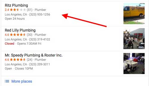 bewertungen für lokales seo google my business