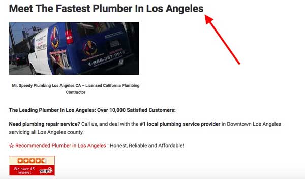 Verwendung von Header-Tags für lokales SEO