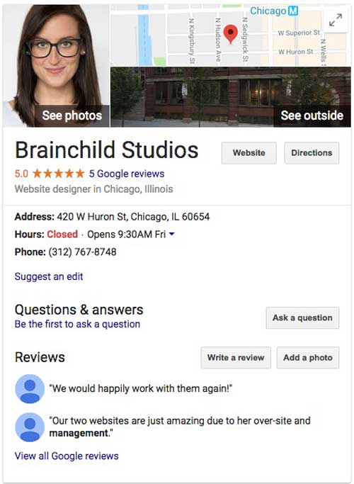 Lokales SEO Google My Business Listing