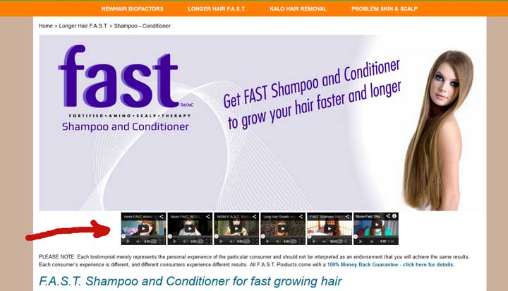 menggunakan video testimonial industri perawatan rambut