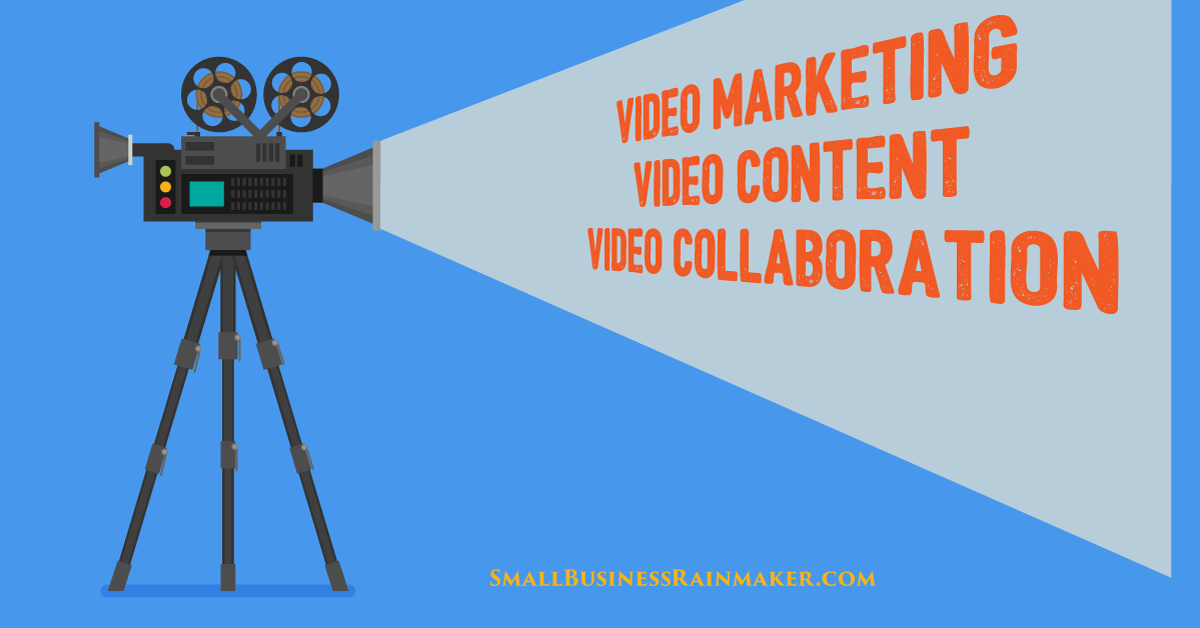 conteúdo de marketing de vídeo e colaboração para pequenas empresas