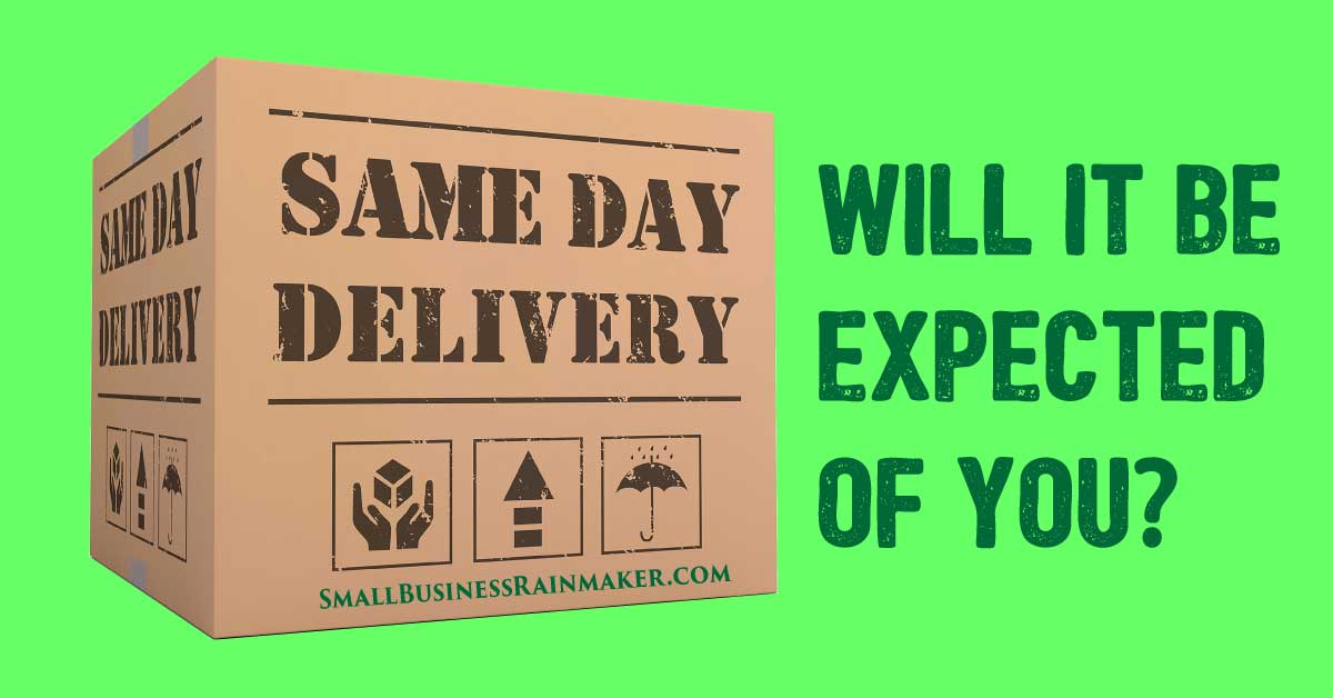 すべての中小企業の同日配達