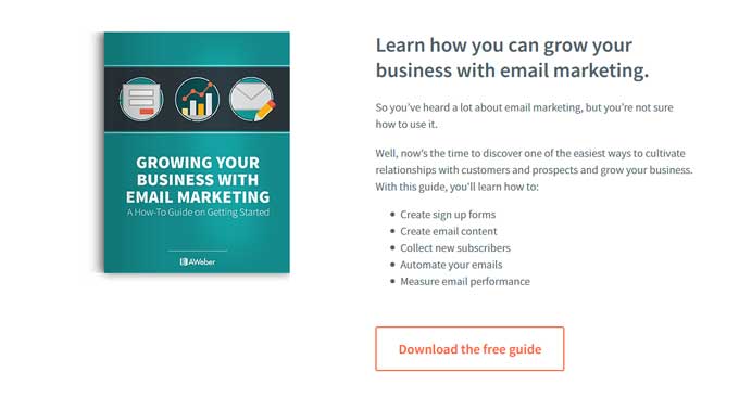 发展您的业务 电子邮件营销 aweber