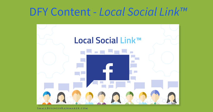 contenuto visivo del collegamento sociale locale per facebook