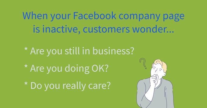 effetti della pagina facebook inattiva delle imprese locali