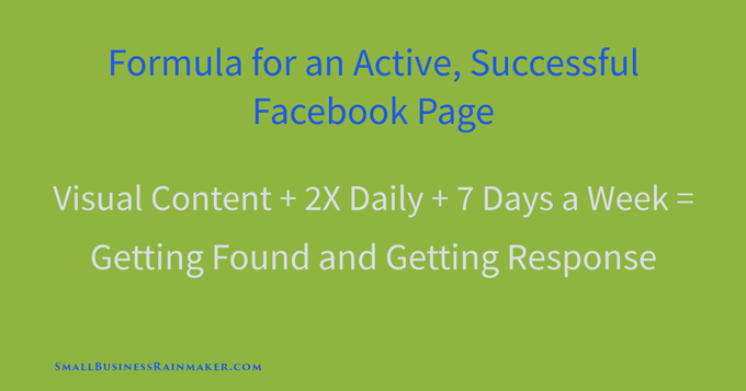 formula per una pagina aziendale di facebook di successo