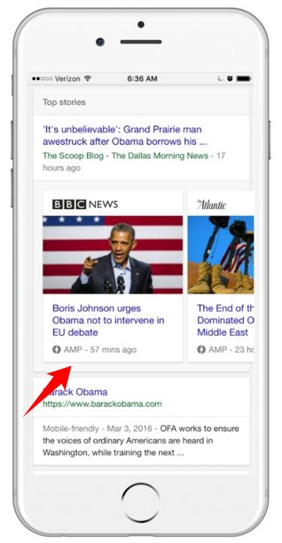 GoogleのAMPはどのように見えるか
