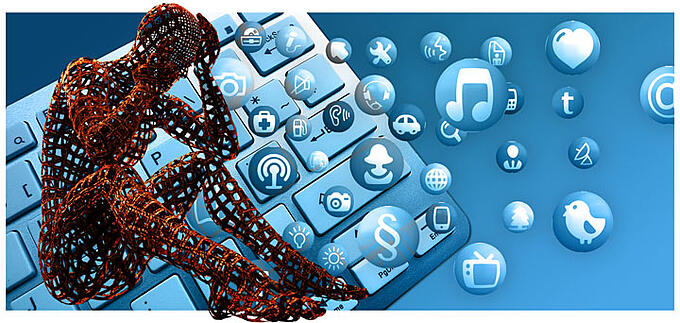 الرقم نضوب وسائل الاعلام الاجتماعية