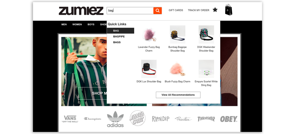 Conseils sur les produits dans la recherche