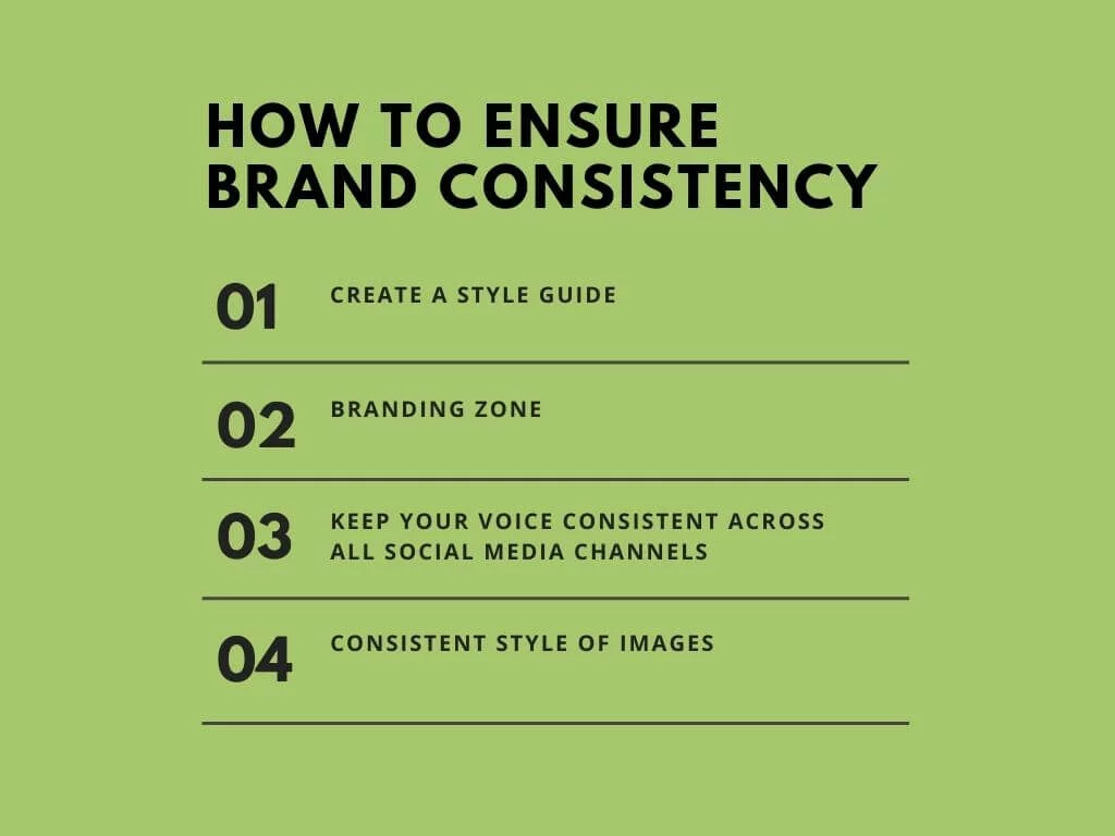 ブランドの一貫性のヒントを維持する方法 How to maintain brand consistency tips