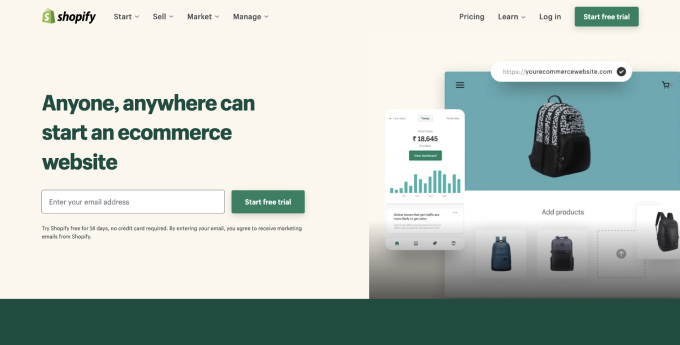 Cea mai bună platformă de comerț electronic pentru întreprinderi mici (comparație cu 8 platforme) 15 Shopify